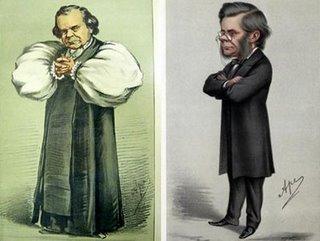 Caricature of Wilberforce and Huxley